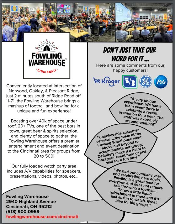 Corporate Events - Fowling Warehouse Cincinnati